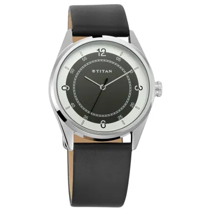 Titan Quartz Analog Multicoloured Dial Leather Strap Watch for Men (NS1729SL04)